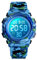 Dayllon Digitaluhr Kinder Uhren für Jungen Armbanduhr Kinder Outdoor Sport 50M Wasserdicht Elektronische 12/24 H Wecker Stoppuhr/Kalender/LED-Licht/Datum Junge Mädchen Green Camo XS(3-10 Year Old)