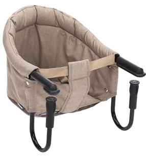 Fillikid Tischsitz | Faltbarer Babysitz | Stuhlsitz mit klappbarer Schraubfixierung | Boostersitz mit Anti-Rutsch-Klemmen und Tragetasche | Babysitz für dicke Tischplatten | Gepolsterter Tischstuhl