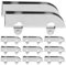 Uonlytech Lot de 12 rouleaux pour portes en verre, poulie coulissante silencieuse résistante pour vitrines