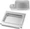 WELL GRILL Bandejas de aluminio y 10 bandejas de goteo de aluminio para Weber Spirit II 200 y 300 Series Gasgrills, bandeja colectora de grasa, bandeja grande para Weber 6415, 67047, 15 x 22 cm