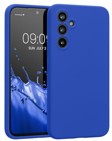 kwmobile Case Compatible with Samsung Galaxy A54 5G Case - Slim TPU Silicone Phone Cover - Soft Touch Finish - Baltic Blue