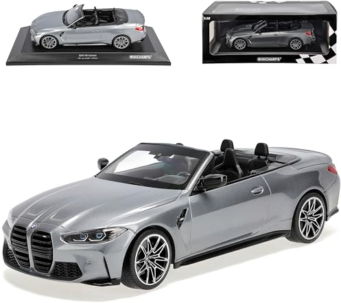 Generisch B*M*W 4er G22 M4 Cabrio Grau Metallic Ab 2020 1/18 Minichamps Modell Auto