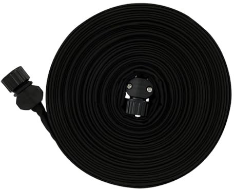 Manguera de inmersión plana,manguera de inmersión de jardín,Manguera de inmersión para camas de flores con doble capa | Manguera de riego por goteo conectable para jardín, fácil jardinería, ahorro