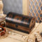 Ajuny Coffre au Trésor Décoratif en Bois Boîte de Rangement pour Bijoux Motif Coquillages et Fleurs Idéal pour Les Cadeaux - 11x6 pouces