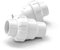 Clapet Anti-Retour à Bille en PVC Blanc de 20 à 110 mm for Tuyau d'égout, vanne de Retour à Sens connecteur de Tuyau d'eau d'irrigation d'arrosage de Jardin général(25mm)