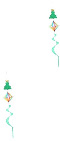 CAXUSD 2 Stücke Hängende Spirale Dekorationen Tuch Wind Für Garten Ornamente Und Home Ästhetischen