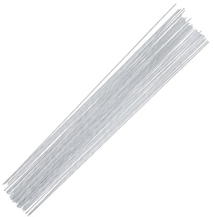 MORAINJAY 100 unidades de alambre para flores, 0,5 mm x 40 m, alambre para manualidades, juego de alambre fino, alambre para envolver, alambre blanco, alambre flexible para floristería, guirnaldas de