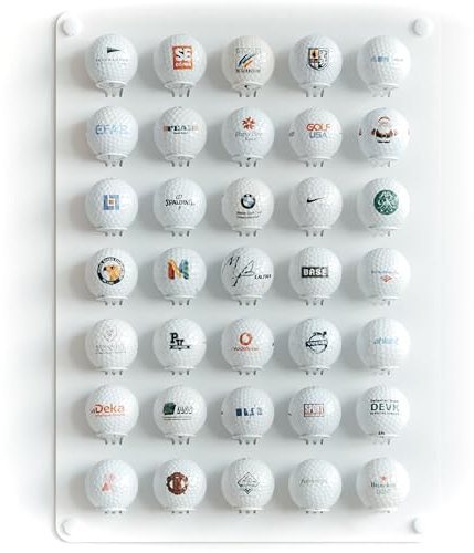 meollo | 3 Stück Golfball Regal | für 45 Bälle | 100% Stahl Golfball Vitrine | Golf Zubehör | Golf Geschenk | Geschenk für Golfer | Golfgeschenkartikel | Golfzubehör