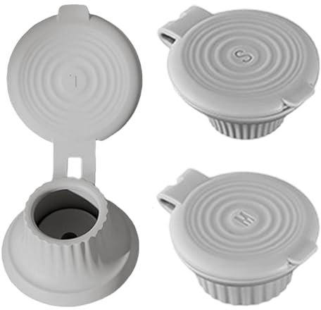 Lmaisdh Bottle Emptying Lid - 3X Upside Down for Inverted Dispenser Shampoo Lotion,Shampoo Upside Down Bottle Caps, Covers, Secure Seal for Conditioner, Lotion, Ketchup