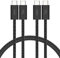 Belkin Paquete de 2 Cables Trenzados USB-C a USB-C de 1,5 m (60 W),carga rápida, cables de alimentación suaves y flexibles USB tipo C para iPhone 16 y 15,Galaxy S25, Pixel 9, iPad Pro y otros, Negro
