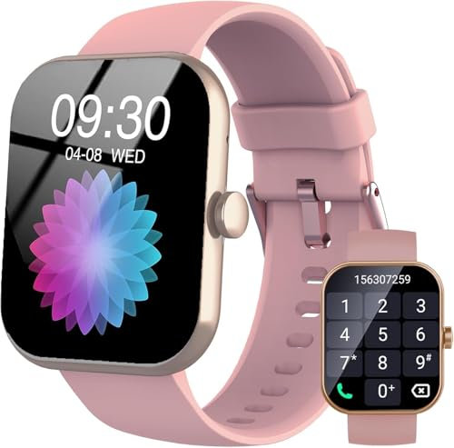 Reloj Inteligente Mujer Hombre, 1.91 Smartwatch con Llamadas Bluetooth y Whatsapp Notificación, IP68 Pulsera Actividad con 100+ Modos Deportivos, Pulsómetro, SpO2, Monitor de Sueño para Android iOS