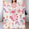 GDEKCIEAS Romantisches Valentinstags-Muster Kuscheldecke Flauschige Decke Personalisierte Geschenke Super Weich Couch Decken Wohndecke Geburtstag Weihnachten 70x80inch(180x200cm)