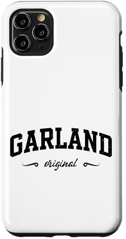 Custodia per iPhone 11 Pro Max Originale Garland Retro Hometown Nome Ghirlanda Originale