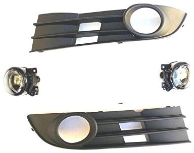 Nebelscheinwerfer NSW Blenden rechts links Nachrüstung Satz HB4 kompatibel mit Touran 06-10