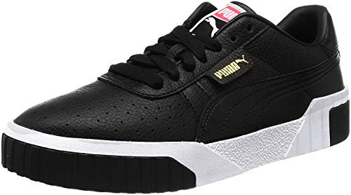 PUMA Women's Cali Wn's Sneakers, Puma Black Puma White 3, 3.5 UK