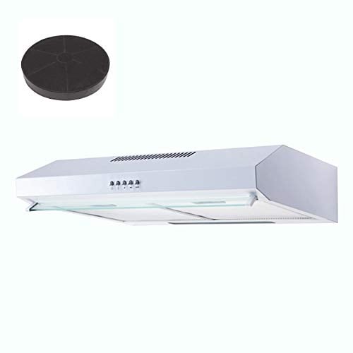 SIA STH50WH 50cm White Slimline Visor Cooker Hood Extractor Fan & Carbon Filter