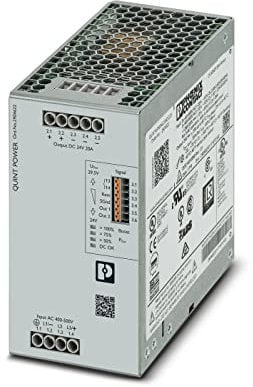 Phoenix Contact 2904622 QUINT4-PS/3AC/24DC/20 - Fuente de alimentación para Carril DIN (24 V, CC, 20 A, 3 Unidades)
