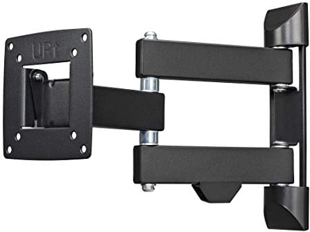Hama TV Wandhalterung Schwenkbar, Neigbar (10-26 Zoll TV/Monitor Halterung für Bildschirme bis zu 20 kg, max. VESA 100x100, Ausziehbare Fernsehwandhalterung inkl. Fischer Dübel) schwarz