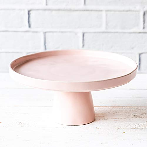 Home of Cake Tortenplatte mit Fuß Puro medium in Rosa Matt, Ø 27 cm