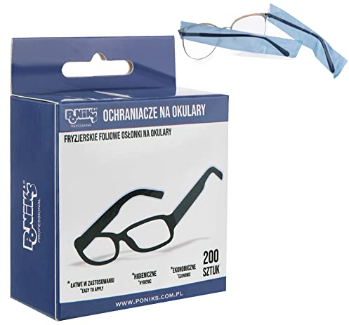 PONIK'S PROFESSIONAL - einweg Brillenschutz, Brillenbügelschutz, Schutzabdeckung, Schutzdeckel, Brillenbügelschoner, Professional, 200 Stück