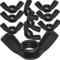 M5 Wing Nuts Black Stainless Steel DIN315 Blackened Finish Nut Fasteners and Fixings (Pack of 10)