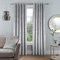 Sleepdown Luxury Crushed Velvet Eyelet Lined Curtains Super Thermal Insulated for Bedroom and Living Room, Polyester, 66 x 54 Inch Silver