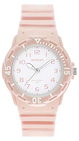 Allskid Adolescente Ragazze Orologi Moda Scuola Studente Sport Orologi Resina Cinturino Donna Orologi da polso (32mm, D-Rosa)