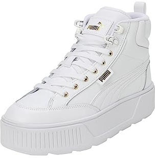 PUMA Damen Karmen Mid Sneaker, White White, 41 EU