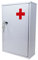 AuraHome® Secure Medical Storage Lockable Box First Aid Medicine Emergency Metal White Gloss Bathroom Cabinet Wall Mounted Safe Secure Medicine & Valuables complete with fixings & 2 keys