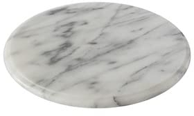 Plato bandeja giratoria de mármol blanco italiano italiano Marble Rotating Tray D.35 cm