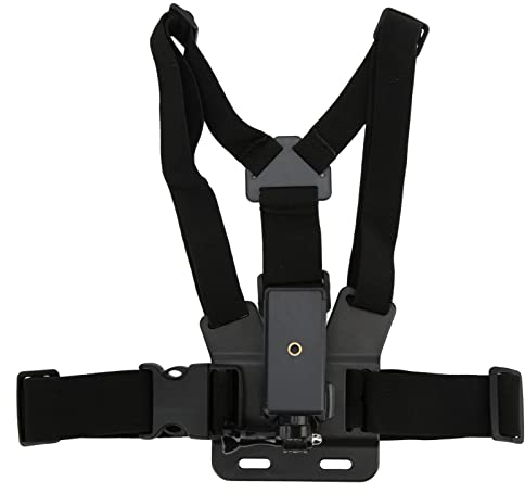 Annadue Brustgurthalterung, Verstellbarer Handy Selfie Gurthalter Kit, Chesty Chest Mount Strap Harness Brustgurt Halterung, Kompatibel mit Meisten Smartphones