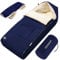 MONZANA® Fußsack für Kinderwagen Baby Winter mit Handwärmer Reflektoren Reißverschluss Buggy Waschbar Babyschale Schlafsack Kuschelig Marineblau