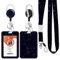 ID Badge Holder mit Lanyard, einziehbare ID Badge Card Holders Abnehmbare Hals Lanyard Strap mit Badge Reel und vertikale ID-Halter für Krankenschwester Studenten (Starry Sky)