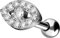 PIERCINGLINE Titan Ohrpiercing KRISTALL AUGE Ellipse Silberfarben Piercing Schmuck Ohr Stecker Helix