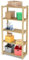 Lenmar Serie B Holzregal, Kiefer, Holz, Hellbeige, B-29 170 x 100 x 40 cm, 5 Böden, Bücherregal, Holzregal, Standregal, Wandregal, Regal mit 5 Böden, Büroregal, für Wohnzimmer, Lagerregal