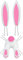 Osterkranz mit Hase Hintern und Ohren, Ostern Kranz mit Hase Frühlingskranz Osterkranz Tür Willkommenskarte Türkranz an Der Haustür Verziert Beleuchtet Deko Frühling Osterhasen (Pink #1, One Size)