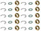 ENVIRON-10er Satz Wellrohr Verschraubung DN25-1 1/4'' für Edelstahl Solarleitung Solarrohr Anschluss Set Fitting Montage