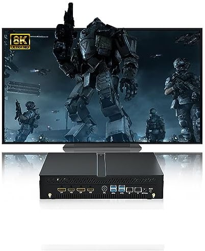 KingnovyPC Mini Gaming PC with Graphics Card RTX3060 12G, i5-12400F(6C/12T, up to 4.4GHz) Desktop Computer, 16GB RAM 1TB PCIe4.0 SSD, 8K HD Dual HDMI&DP Gigabit Ethernet Mini PC Windows 11 Pro