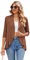 Famulily Women's Lightweight Cardigans, Loose Ruffles 3/4 Sleeve Soft Drape Open Front Dusters (XXL, Khaki)