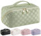 Bestash Reise Kosmetiktasche Damen mit Großem,Tragbare Reise Make Up Tasche,Wasserdichter Schminktasche kulturtasche mit Trennwand Tasche Organizer (Hellgrün)