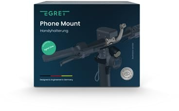 EGRET Phone Mount, Handyhalterung exklusiv für E Roller der Marke | Passend für: Egret One und GT & GTs, Lenkerklemme mit Arm, Adapterstück für SP Connect TM