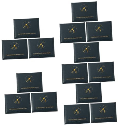 Operitacx 15stücke Impfpass Und Reißfest Kartenfächer Für Impfkarte Und Id Praktische Schutzhülle Für Karten Aller Art Dunkelgrün