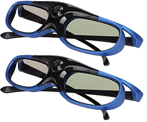 144-Hz-DLP-Link-3D-Brille, Wiederaufladbare Active-Shutter-Brille, Schnelle Verbindung mit DLP-Link-Projektoren, Hervorragende Leistung, Drehung des Linken und Rechten Auges