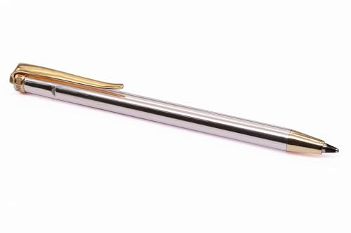 Mini 925 Silber Brieftaschen-Kugelschreiber, nachfüllbar und mit einer zusätzlichen Ersatzmine, ein kostbarer Stift immer griffbereit