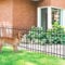 FOREHOGAR Metal Garden Fence 30 in H x 10 ft L,Border Fence Panels Animal Barrier for Dogs, No Dig Garden Fencing for Yard Patio Flower Bed Lawn Outdoor,5 Panels + 6 Stakes Black