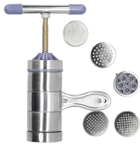 Pasta Maker Pastamaschine Edelstahl Manuelle Nudel Presse Maschine Pasta Maker Manuelle Nudel Maker Mit 5 Form Nudelmaschine