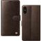 AIMOYU for iPhone X, iPhone XS Case, Flip Wallet Leather Phone Case with [4 Card Slots] [Kickstand] [RFID Blocking] Magnetic Protective Shockproof Cover for iPhone X/XS Phone Case - Brown