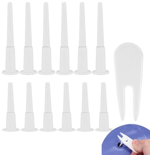 WOLMIK 12 Stück Yoga Ball Air Plug, Yoga Ball Luftstopper, Yoga Ball Plug, Gymnastikball Stecker Ersatz Kit für Yoga-Ball, mit 1 Stück Entfernungsgeräte