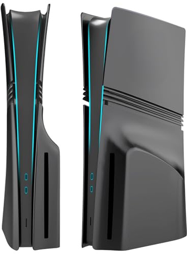 ElitePlay Cubiertas frontales PS5 Pro Negras para Playstation 5 Pro Modelo Edición Disco