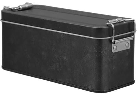 Alipis Blechbüchse geschenkverpackung Metallbox Süßigkeitenschachtel Aufbewahrungsbox Dekorative Box süßigkeitenbox Keksdose Blechdosen dekorative Dosen mit Deckel Kaffee Dose Eisen Black